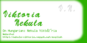 viktoria nekula business card